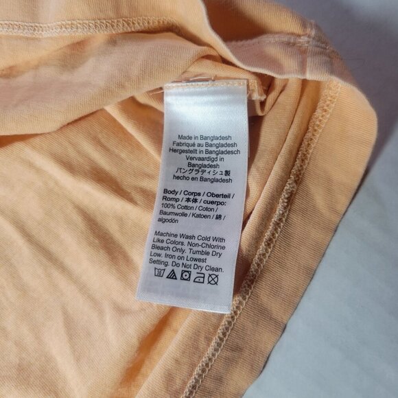 J.Crew Mens Peach Broken-In Slim T-Shirt 100% Cotton Casual Crewneck Size S - Picture 4 of 7